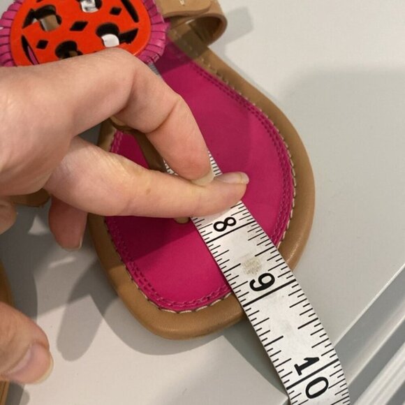 Tory Burch Miller Fringe Thong Sandals Size 5 - Picture 8 of 9